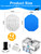 SIBAYS Dog Water Fountain Filter, 4.5Gal/17L Pet Fountain Filter Replacement, Made of Activated Carbon and PP Cotton, 12 Dog Water Filter, 12 Pre-Filter Sponge, 6 Pump Sponge and 2 Muffer Sponge L06
