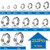 Seept 252Pcs 14-Sizes 304 Stainless Steel Single Ear Hose Clamps with Ear clamp plier 5.3-33.1mm Crimp Hose Clamps Assortment Kit for Auto/Home Appliance/Pipe/Fuel Line Stepless hose clamp with pincer