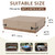 iBirdie Outdoor Waterproof Hot Tub SPA Cover 85 x 85 inch, 7 x 7 ft