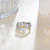 Lieditia Swim Against The Current Ring 925 Sterling Silver Hope Inspirational Adjustable Rings Fish Jewelry Gifts for Women