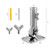 Bubblythe 316 Stainless Steel Flag Pole Holder Bracket with Drain Hole, 1"
