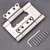 2 Pairs (4X) of 5" 304 Stainless Steel 3mm Thick Non-Mortise Self Closing Double Action Spring Hinges Cafe Saloon Door Swing Hinge