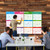 Large 1 Years Dry Erase Calendar for Wall 12 Month Wall Undated Laminated Whiteboard Big Calendar 59" x 37" Blank Monthly Planner Reusable Yearly Wall Calendar Task Organizer for Office School Home (Fold Package)