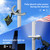 Flag Pole Light Solar Powered, Solar Flagpole Lights for 15 to 25 Ft In-Ground Flag Pole, Super Bright Waterproof Flag Solar Light Dusk to Dawn for 12+ Hours