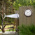 Outdoor Clock 18 Inch, Large Outdoor Clocks Waterproof Weatherproof with Thermometer & Hygrometer Combo, Easy-to-Read Outside Wall Clock for Patio, Garden, Poolside, Backyard, Seniors & Families