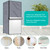 Coldairsoap Outdoor Refrigerator Cover, Silver, 5-7.5 Cubic, 23" x 23" x 56"