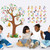 Zonon 3 Sheets Alphabet Numbers Tree Wall Decals, Animal ABC Letters Stick