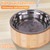 KEVIDEAWL Elevated Dog Bowls for Large Dogs Feeder Two Bowls with a Stainless Steel and Bamboo Dishes，Raised Dog Bowl Stand with Non-Slip Feet，Ideal for Medium and Large Breeds， (13.5-inch High)