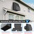 6 Inch Vent Cover with Screen and Damper, Galvanized Steel Hooded Wall Vent Cover Black Dryer Vent Cover Metal Exhaust Duct Cap Kit for Outdoor Laundry Room Kitchen Range Hood