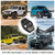 DWKJMYCP 4PCS Door Lock Decoration Cover for 2018-2025 2026 Jeep Wrangler JL JLU 4XE Unlimited Sahara Sports Rubicon 2020-2025 2026 Gladiator JT Accessories Door Latch Guard Cover Black