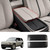 Car Central Control Armrest Protective Cover Compatible with Rivian R1T R1S 2022-2025 ABS Central Control Armrest Cover Waterproof Anti-Scratch Armrest Protector Pad (Matt Black)