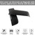 Car Central Control Armrest Protective Cover Compatible with Rivian R1T R1S 2022-2025 ABS Central Control Armrest Cover Waterproof Anti-Scratch Armrest Protector Pad (Matt Black)