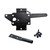 Heavy Duty Self-Locking Post Mount Automatic Gravity Lever Gate Latch for Wooden Fence with Fasteners - Black Finishing Steel Gate Latch to Secure Pool/Yard/Garden