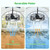 AHAWILL Outdoor Ceiling Fan with Light,20in Gazebo Fan with Remote and APP, 6 Speed,Dimmable 3 Color,Waterproof Cage Fan for Patio,Porch, Pergola,Canopy (graphite black)