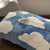 Lacomfy Bath Towels Set Colorful Cloud Soft Bath Towels Absorbent Decorative Hand Towels Velvet Bath Towel and Hand Towels for Bathroom Shower Spa (Blue)