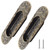 Biaungdo 2 Pcs Recessed Flush Handles,Antique Bronze,147mm/5.78"