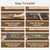 sarben 8"x30" Non Slip Stair Treads for Wooden Steps 15 Pack, Amber Cyan