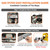 BesNerg Propane Stove 3 Burner Gas Stove 32000 BTU Auto Ignition Tempered Glass LPG Cooktop with CSA Hose for Outdoor Cooking, Emergency