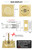 goldenwarm Brushed Gold Pocket Door Lock with Pull, Square Pocket Door Hardware 2-3/8" Backset, Gold Pocket Door Handles 1 Pack