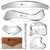 6-in-1 304 Stainless Steel Muscle & Fascia Scraper Tool Set, for Body Skin Massage and Sore Muscles, Myofascial, Iastm Tools, Soft Tissue Mobilization Tools, Full Body Gua Sha Kit, Gift-for Her