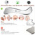 6-in-1 304 Stainless Steel Muscle & Fascia Scraper Tool Set, for Body Skin Massage and Sore Muscles, Myofascial, Iastm Tools, Soft Tissue Mobilization Tools, Full Body Gua Sha Kit, Gift-for Her