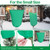 Wesnoy 12 Pcs Plant Covers Frost Protection 2 Sizes with Zipper, Green