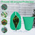 Wesnoy 12 Pcs Plant Covers Frost Protection 2 Sizes with Zipper, Green