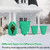Wesnoy 12 Pcs Plant Covers Frost Protection 2 Sizes with Zipper, Green