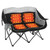SUNNYFEEL Heated Double Camping Chairs Padded Loveseat with 3 Heat Levels