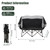 SUNNYFEEL Heated Double Camping Chairs Padded Loveseat with 3 Heat Levels