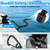 JaunniQir 2200lb Bungee Dock Lines 4-5.5ft, Shock Absorbing Mooring Ropes with Foam Floats, Stretchable Dock Snubber for Jet Ski Pontoon Kayak, 2 Pack Boat Accessories, Storage Bag (Black)