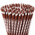 Honeydak 50 Pieces Football Reusable Straws Bulk 9" Sports Hard Plastic Drinking Straws for Beverage Cocktail Mason Jar Tumbler Football Sports Themed Birthday Wedding Tea Party Supplies