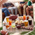 Honeydak 50 Pieces Football Reusable Straws Bulk 9" Sports Hard Plastic Drinking Straws for Beverage Cocktail Mason Jar Tumbler Football Sports Themed Birthday Wedding Tea Party Supplies