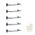 Zwinz 5-Rung Window Well Ladder, Heavy Duty Steel Basement Egress Ladder
