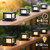 Mlambert 8 Pack Solar Post Lights, 4x4 6x6 Wooden Vinyl Fence Cap, Black