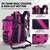 Goture Fishing Tackle Backpack with 2 Rod Holders & Rain Cover