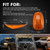 Bestview 5pcs LED Cab Roof Marker Lights Top Clearance Running Lamps for 2003-2018 Dodge Ram 1500 2500 3500/2011-2018 Ram 4500 5500 Pickup Trucks(Orange Lens/Amber Lights)