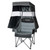 Camping Chair with Canopy Shade Heavy Duty Folding Chair with Umbrella Cup Holder Oversized Beach Chairs with Canopy for Adults Portable Padded Outdoor Lawn Chair for Sports Events Fishing, 500LBS