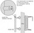 SMARTSTANDARD 12" Sliding Barn Door Handles, Stainless Steel, Two-Side