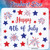 AnyDesign 37 Pcs Happy 4th of July Dishwasher Magnets Red Blue Patriotic Star Firework Kitchen Magnetic Stickers Decoration for 250th Anniversary Independence Day Fridge Refrigerator Car Garage Door
