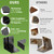 3x3 Inch Black L Shape 90 Degree Corner Support Brackets