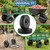 2 Pcs 4.10/3.50-4" 10 Inch Flat Free Solid Rubber Tire and Wheel with 5/8" 3/4 &1/2 Axle Bore Hole, 2.2" Offset Hub replacement for Hand Truck, Wheelbarrow, gorilla cart, Garden wagon Cart