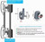 Shower Door Rollers, Set of 8 Single Shower Door Runners/Wheels/Pulleys/Guides 23mm Diameter Home Bathroom DIY Replacement Parts(4 Upper Rollers and 4 Bottom Rollers)