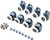 Shower Door Rollers, Set of 8 Single Shower Door Runners/Wheels/Pulleys/Guides 23mm Diameter Home Bathroom DIY Replacement Parts(4 Upper Rollers and 4 Bottom Rollers)