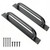 Purife 2 Pack 12 Inch Heavy Duty Steel Barn Door Handles Black, Metal Power Coated Modern Gate Pulls for Outdoor Fence Garden Patio, Interior Closet Cabinets Door Pulls