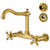 Airuida Antique Brass Wall Mounted Kitchen Faucet,Utility Sink Faucet