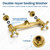 Airuida Antique Brass Wall Mounted Kitchen Faucet,Utility Sink Faucet
