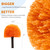 4 Pack Screw on Webster Cobweb Duster Head for Pole,Spider Web Remover Brush, Cobweb Duster Head Attachment,Fits Standard 3/4 inch Threaded Poles(4, Orange)