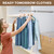12" Valet Rod for Closet Pull Out, Adjustable Expandable Stainless Steel Valet Rod, Heavy Duty Slide-Out Closet Rod for Hanging Clothes, Suits & Freshly Pressed Items, Silver