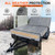 SKYJDM 6 x 10 All-Weather Protection Utility Trailer Cover, Light Gray